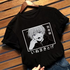 Jujutsu Kaisen Anime T-shirt Cool Inumaki Toge Print Shirt Ulzzang Harajuku Summer Top Unisex O-neck Short Sleeve